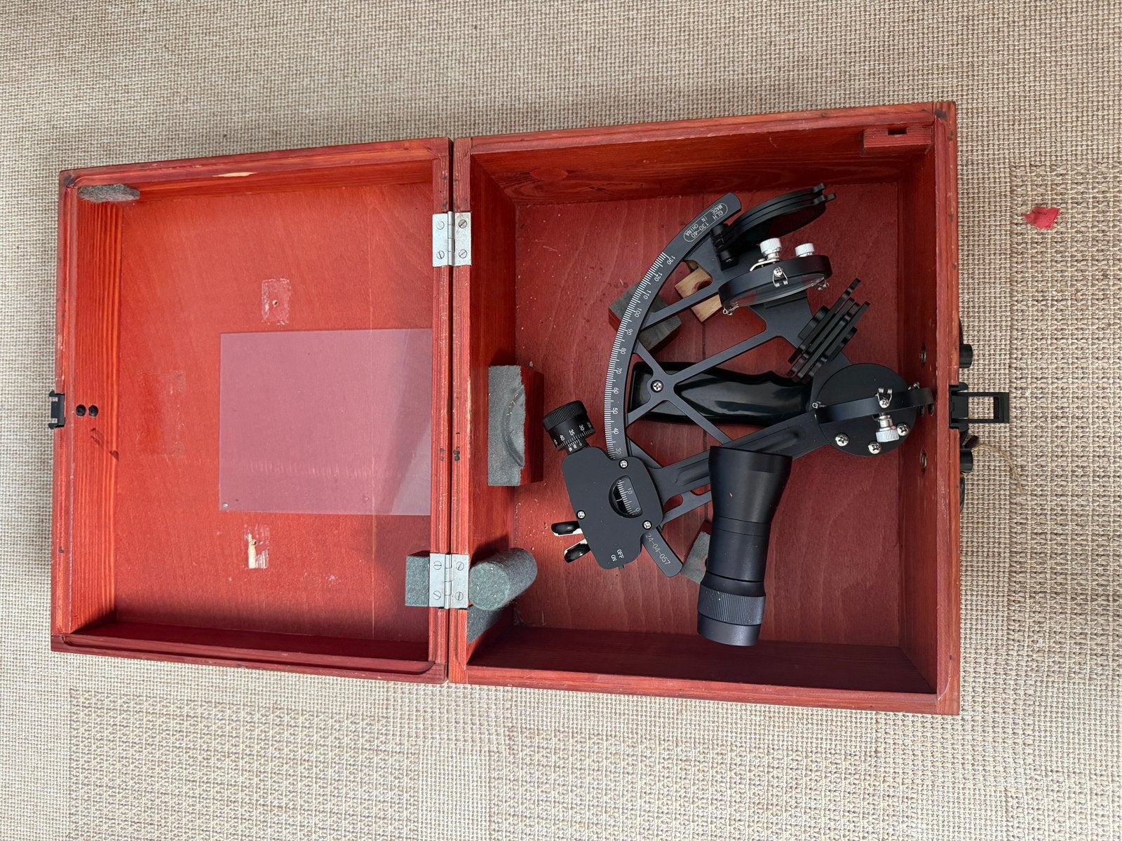 Marine Sextant GLH 130-40 – werkend – inclusief kist, Ophalen of Verzenden, Gebruikt