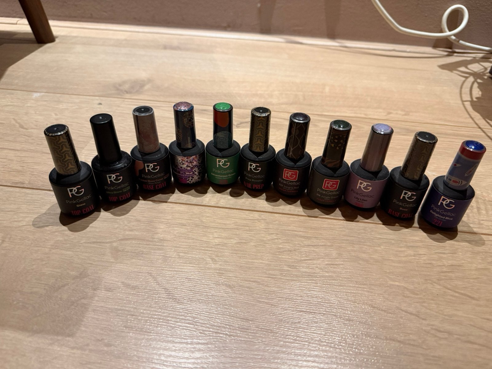 Pinkgellak starters kit + lakjes/lamp, Sieraden, Tassen en Uiterlijk, Uiterlijk | Cosmetica en Make-up, Ophalen, Zo goed als nieuw