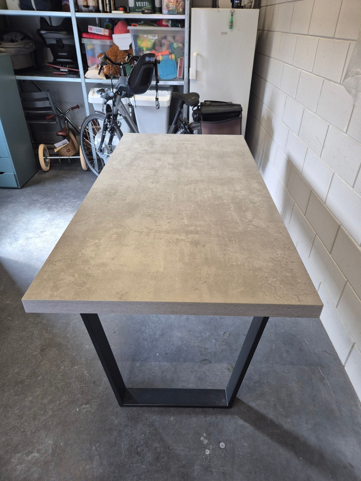 Eettafel 180x90 TEAB moet zsm weg, Overige materialen, Gebruikt, Vijf personen of meer, 150 tot 200 cm