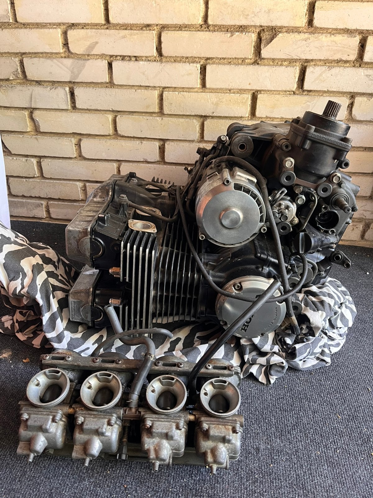 Motorblok compleet Honda CB700SC Nighthawk 1985, Motoren, Ophalen, Gebruikt