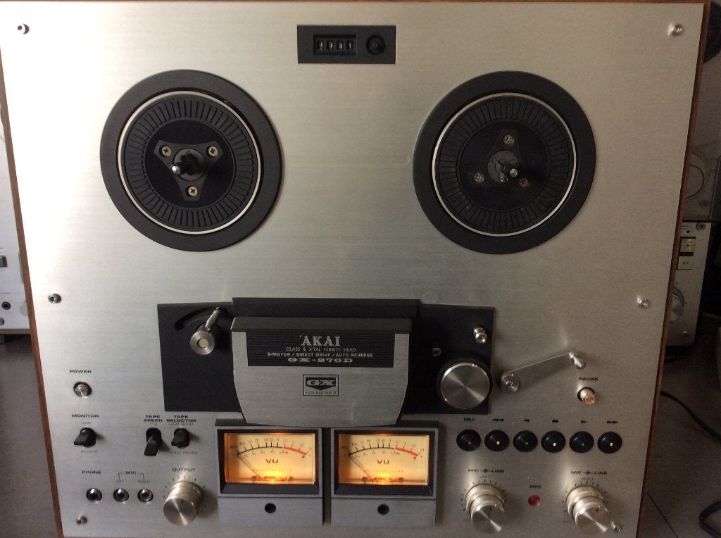 Akai GX270D Tape bandrecorder tot 18cm, Audio, Tv en Foto, Bandrecorders, Ophalen, Bandrecorder, Met stofkap