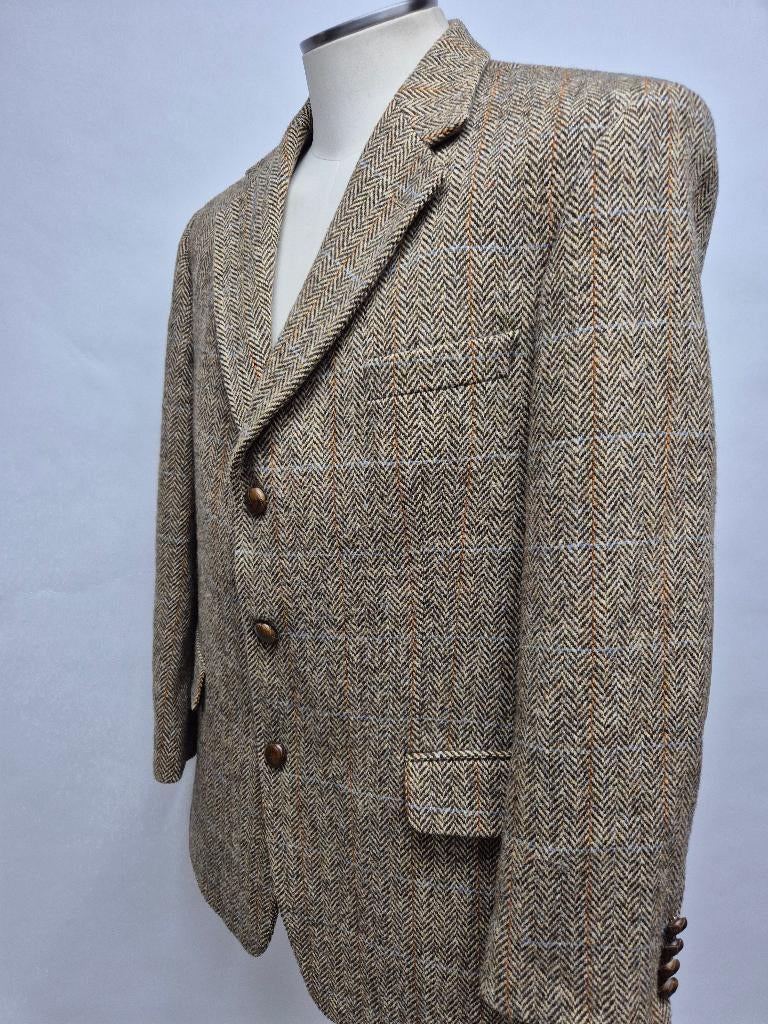 Harris Tweed Blazer maat 26 (50/52), Maat 52/54 (L), Harris Tweed, Overige kleuren, Ophalen of Verzenden
