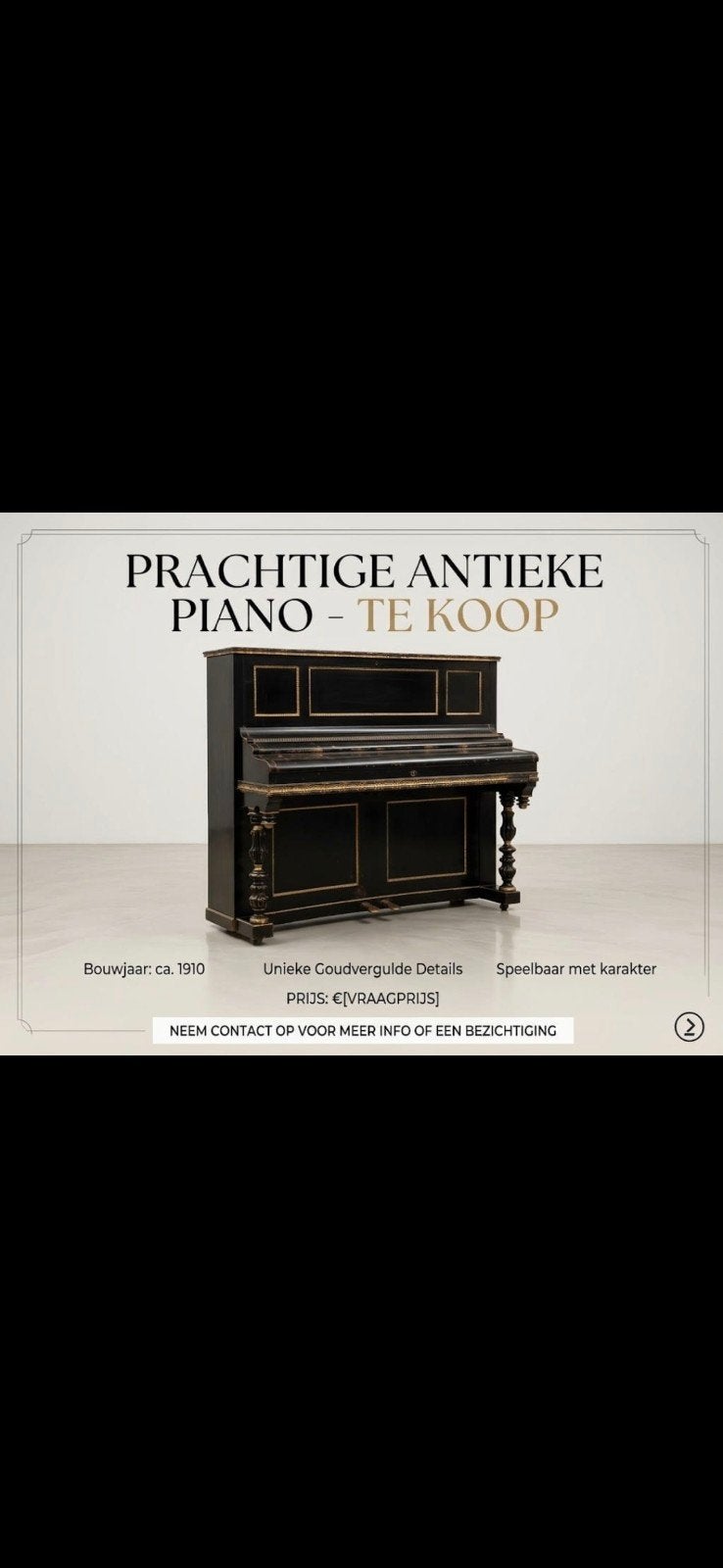 piano met karakter, Ophalen