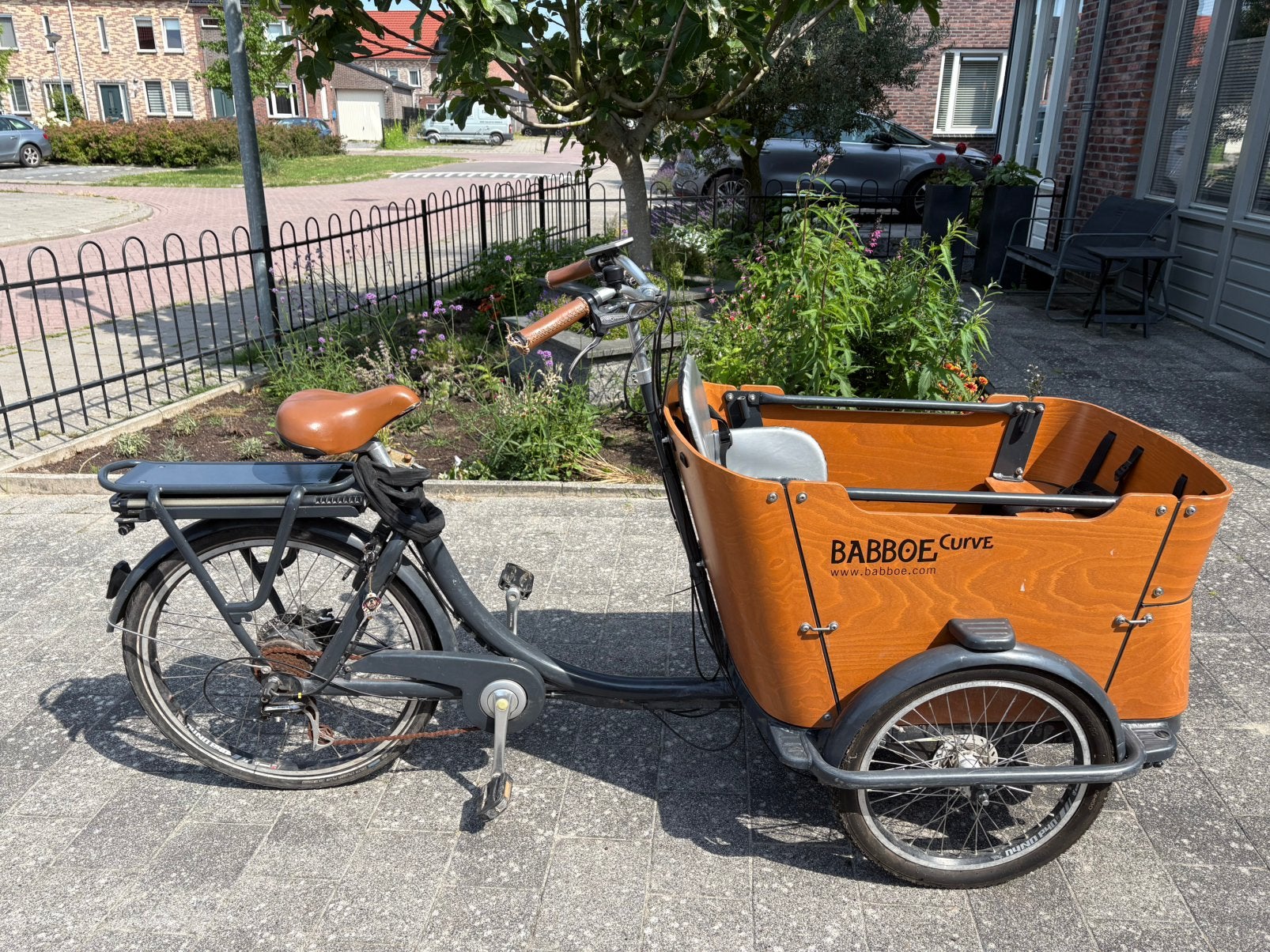 Babboe Curve elektrische bakfiets - gebruikt, Ophalen, Zo goed als nieuw, 4 kinderen of meer