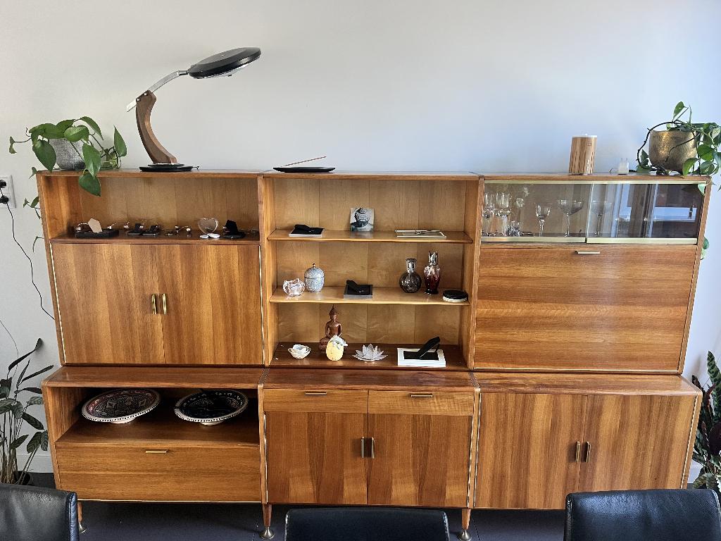 Vintage wandmeubel A.A. Patijn., Huis en Inrichting, Gebruikt, Ophalen of Verzenden, Met deur(en), 150 tot 200 cm