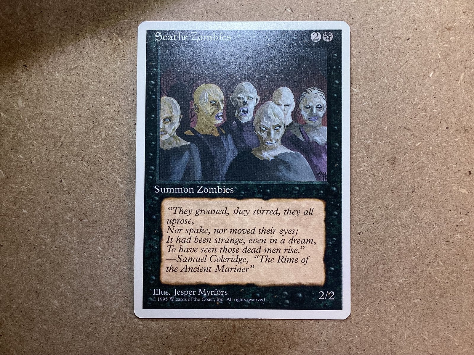 1x Scathe Zombies (Excellent), Ophalen of Verzenden, Zo goed als nieuw, Losse kaart