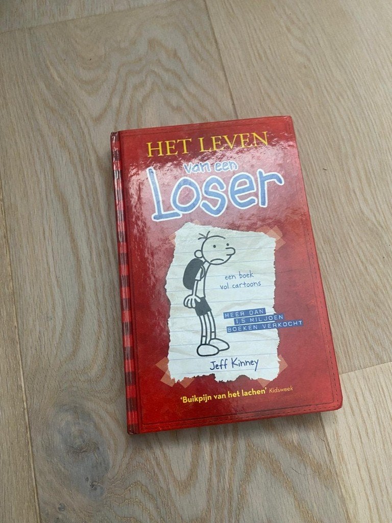 Het leven van een Loser (Jeff Kinney) gelezen in goede staat, Ophalen of Verzenden, Zo goed als nieuw