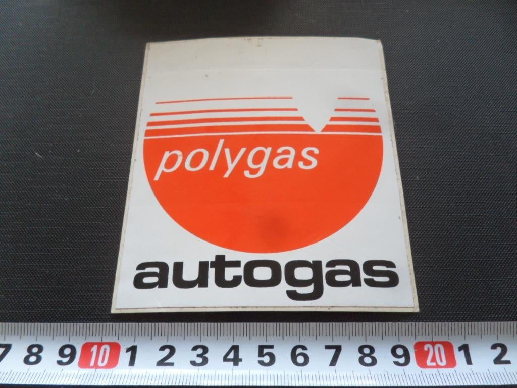 sticker polygas autogas, Ophalen, Zo goed als nieuw