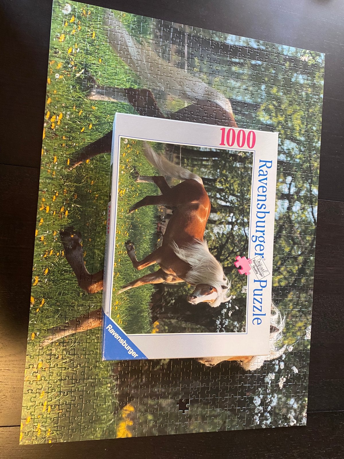 Mooie puzzel met paard van Ravensburger, Ophalen of Verzenden, 500 t/m 1500 stukjes, Zo goed als nieuw, Legpuzzel