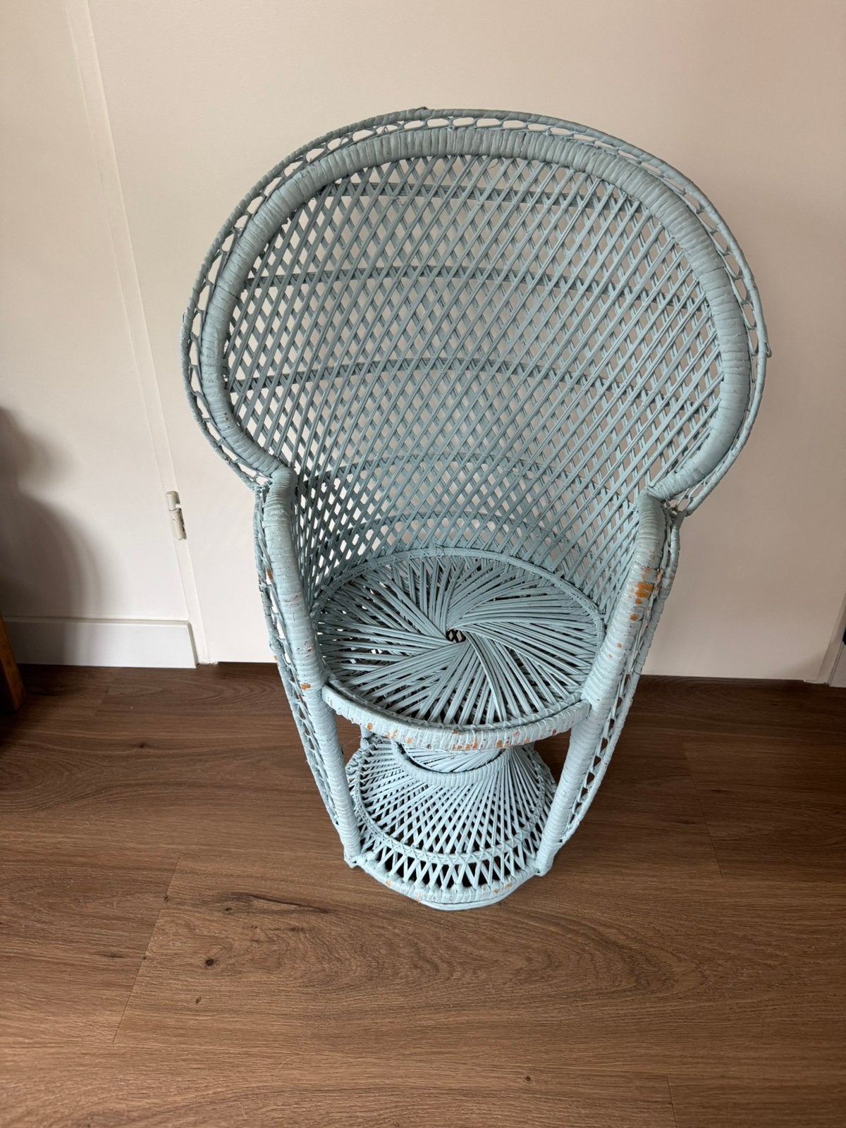 Vintage pauwstoel 80 cm, Ophalen