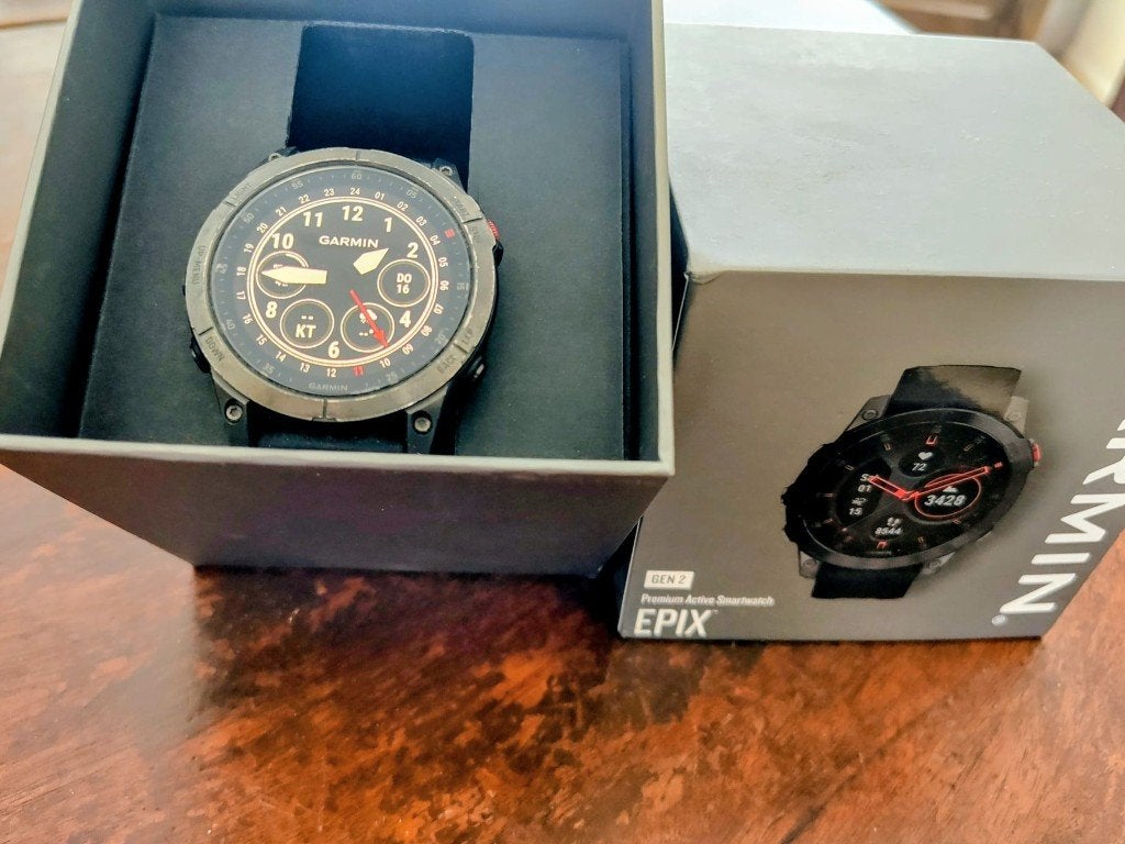 Garmin Epix Gen 2 Sapphire Titanium, Afstand, Zwart, Garmin Epix Gen 2 Sapphire Titanium, Ophalen of Verzenden