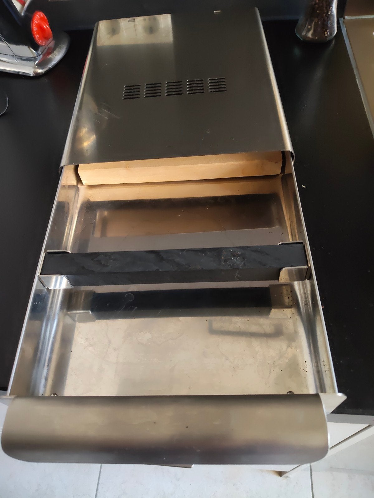 Ladebak voor Solis espressomachine - RVS, Ophalen of Verzenden, Gebruikt, Overige merken, Overige typen