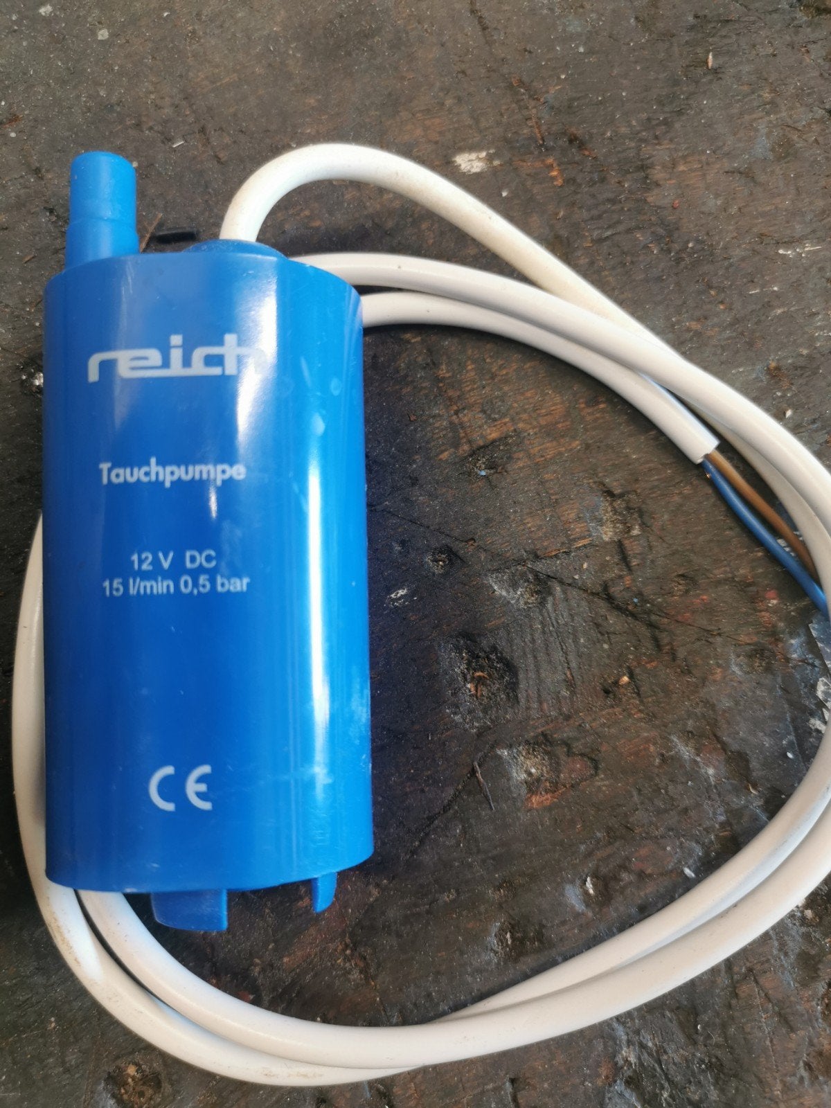 Reich Tauchpumpe 12V DC 15 l/min 0,5 bar, Ophalen