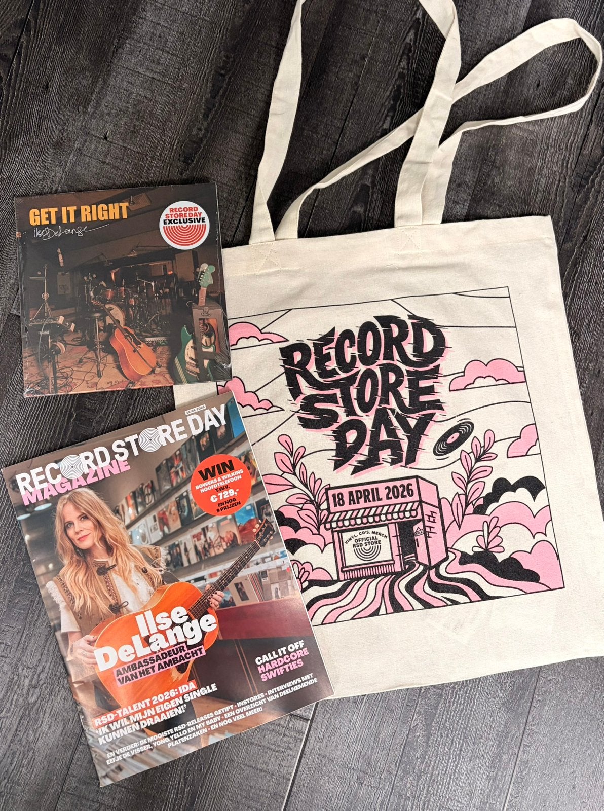 ilse de lange - get it right / evergreen 7" + RSD boek + tas, 7 inch, Ophalen of Verzenden, Geseald, EP