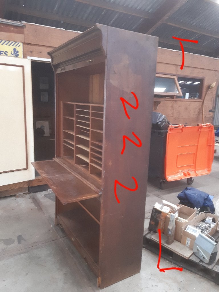 rolluik archiefkast, Ophalen, Gebruikt, 100 tot 150 cm, 200 cm of meer