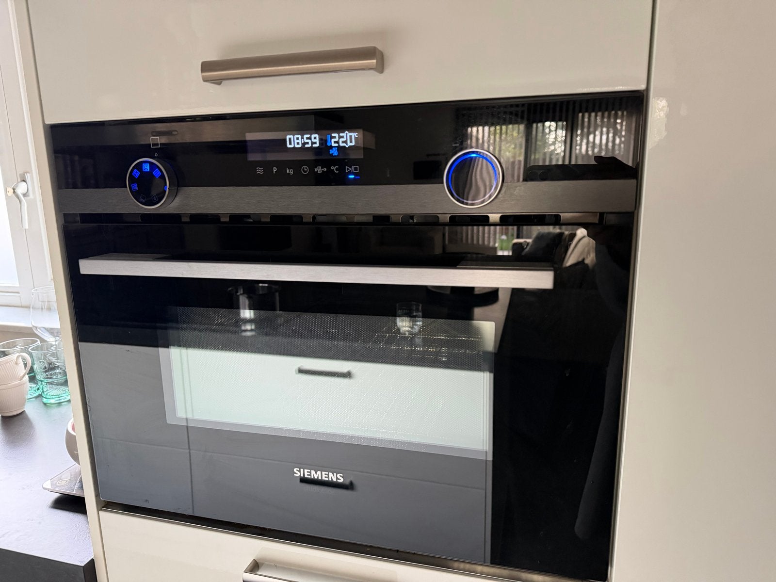 Siemens CM585AGS1 Inbouw Combimagnetron, Witgoed en Apparatuur, Ophalen, Combimagnetron, Gebruikt, Grill