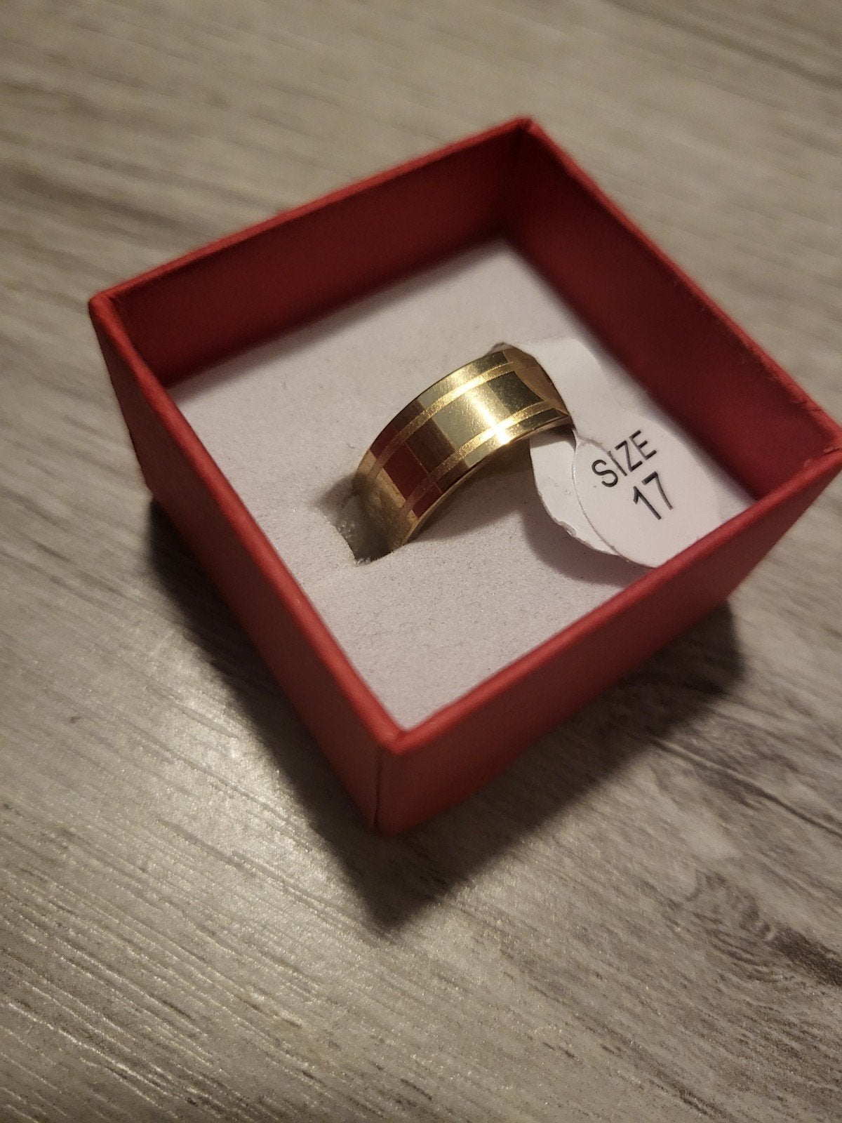 Nieuwe gouden ring, maat 17, Overige materialen, Nieuw, Ophalen of Verzenden, 17 tot 18