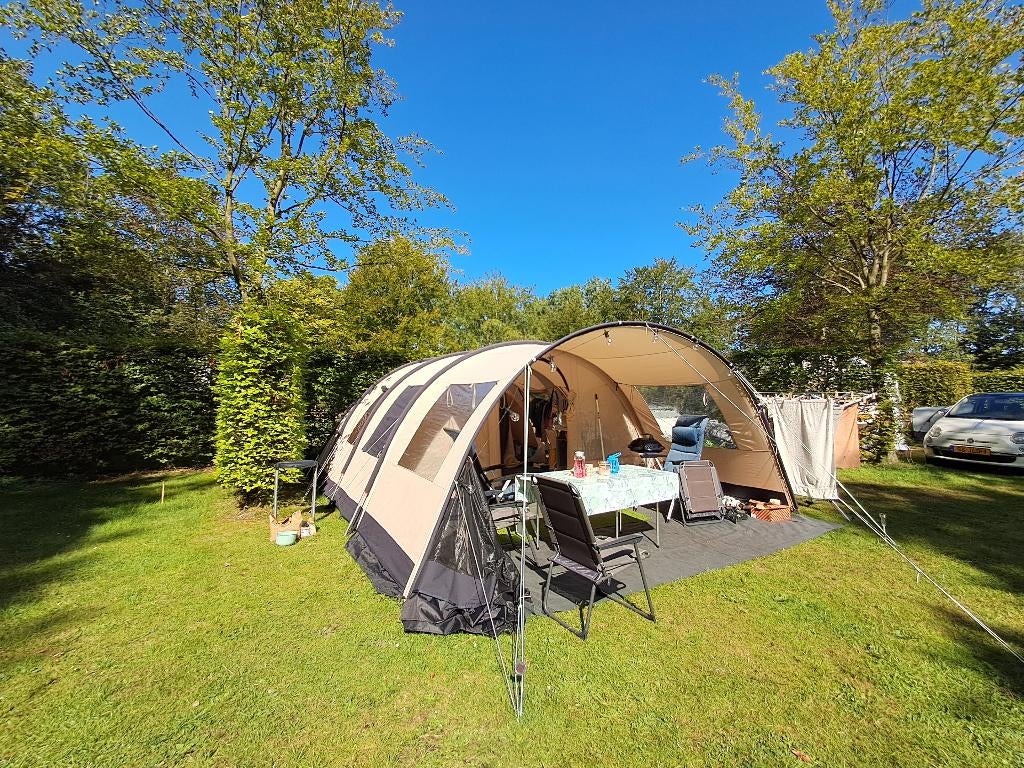 Boog tent Obelink familia 6 (frame) met bagagewagen, Caravans en Kamperen, Tenten, Ophalen, Gebruikt, Tot en met 6