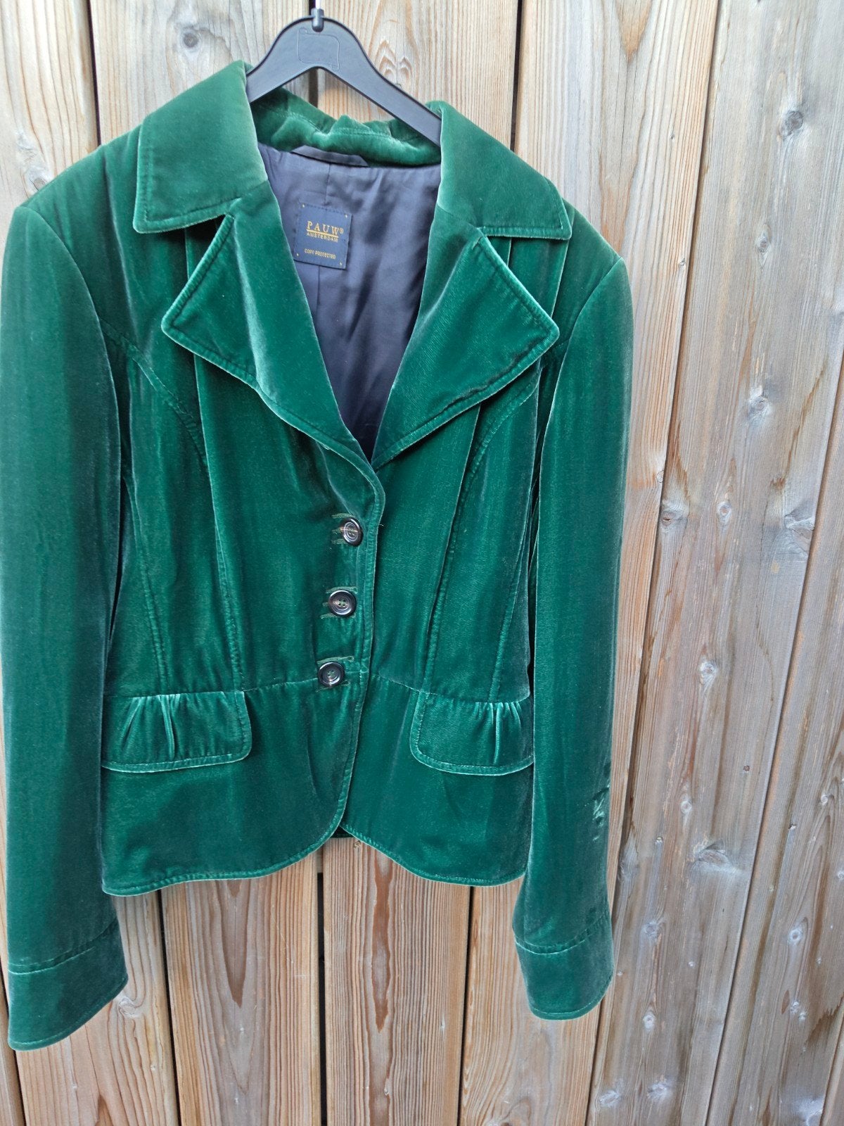 Luxe Velvet Blazer PAUW Amsterdam groen zijdementel zgan m38, Kleding | Dames, Maat 38/40 (M), Ophalen of Verzenden, Zo goed als nieuw