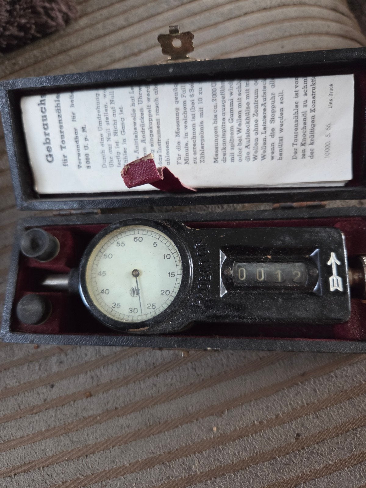 Vintage Toerenteller met Originele Doos en Handleiding, Ophalen of Verzenden