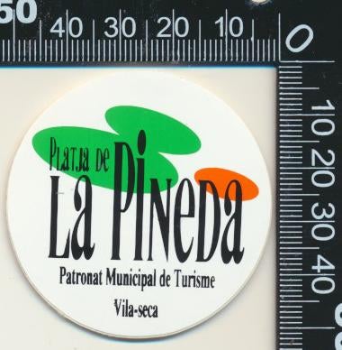 Sticker: Platja de La Pineda, Verzamelen, Stickers, Zo goed als nieuw, Bedrijf of Vereniging, Ophalen of Verzenden