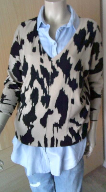 FREEQUENT ZGAN Viscose truitje met wildprint S, Overige kleuren, Freequent, Verzenden, Zo goed als nieuw