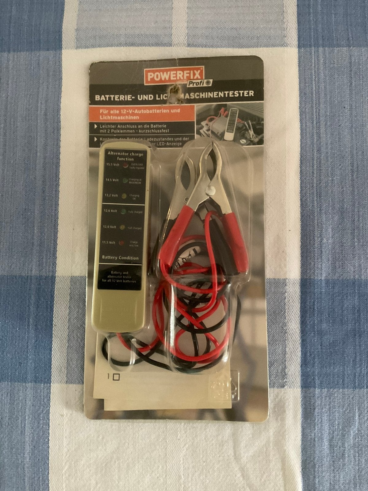 Accu tester POWERFIX, Nieuw