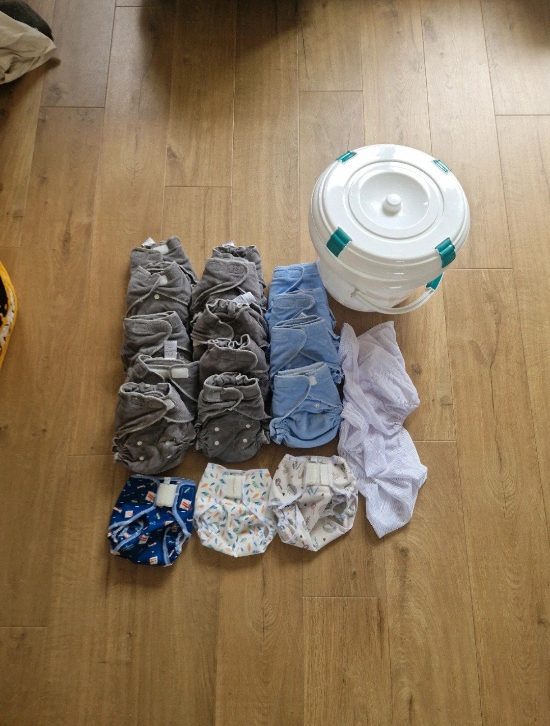 Set Wasbare luiers en luieremmer, Ophalen of Verzenden, Nieuw