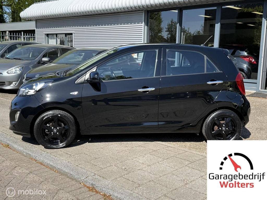Kia Picanto 1.0 CVVT ComfortLine AIRCO 5DRS ELEC.PAKKET, Voorwielaandrijving, Stof, Gebruikt, Zwart