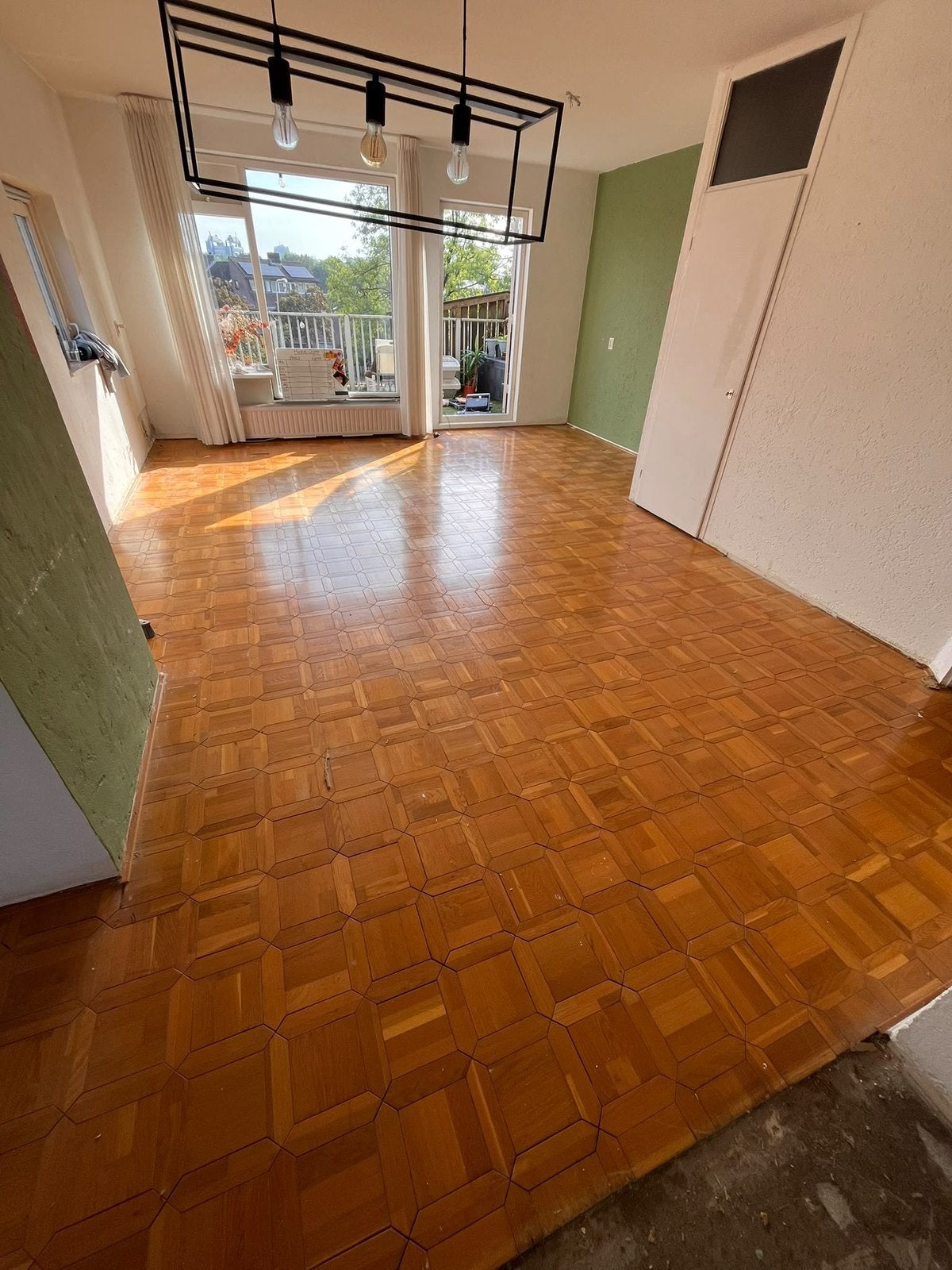 Lamelparketvloer! Ongeveer 30m2., Gebruikt, 10 m² of meer, Hout, Ophalen
