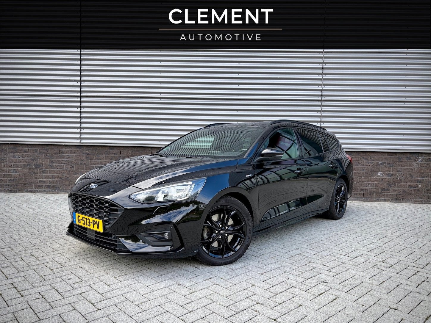 Ford Focus Wagon 1.5 EcoBoost ST Line AUTOMAAT|RIJKLAAR|CARP, Auto's, 1345 kg, Stof, 150 pk, Zwart