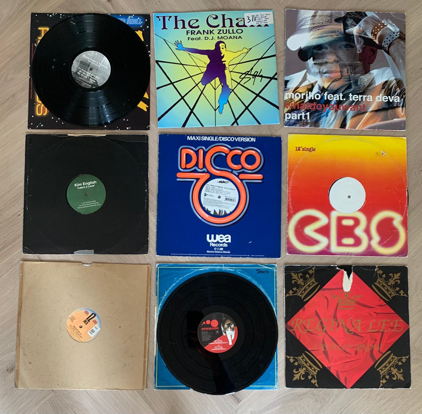 Partij 9 90s maxi singles vinyl, Ophalen of Verzenden, Gebruikt, 12 inch, House