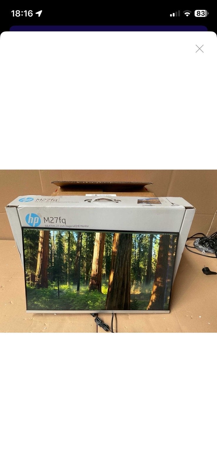 HP M27fq 27-inch QHD Monitor - Klein schermdefect, Computers en Software, Ophalen of Verzenden, Niet werkend, Quad HD (2K)