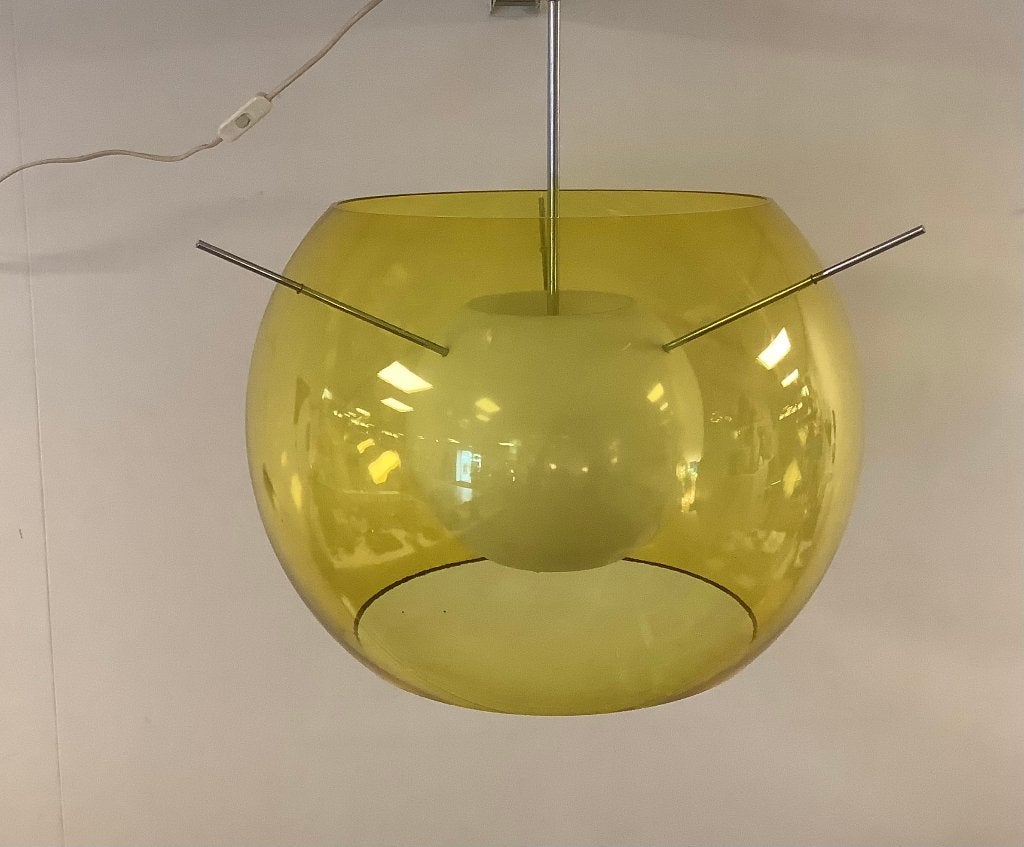 Rossetti bolla hanglamp - Space age - Spoetnik, Huis en Inrichting, Lampen | Plafondlampen, Ophalen of Verzenden, Zo goed als nieuw