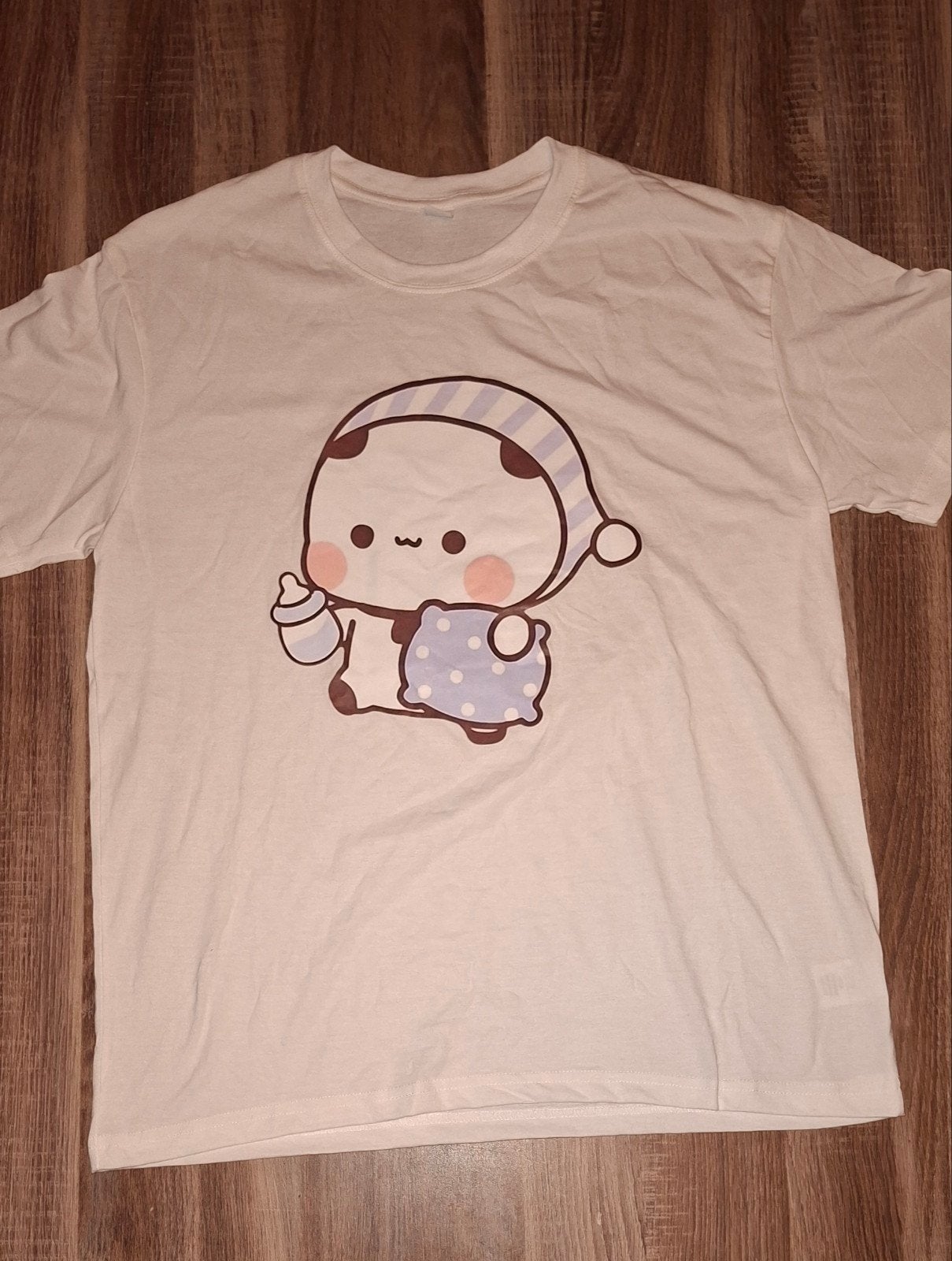Wit T-shirt met schattige panda print, Maat 38/40 (M), Wit, Ophalen of Verzenden, Onbekend