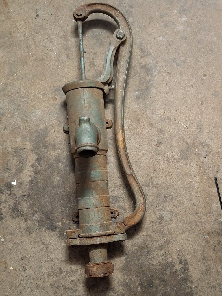 Gietijzeren waterpomp / handzwengelpomp, Ophalen, Gebruikt, Handmatig, Overige typen