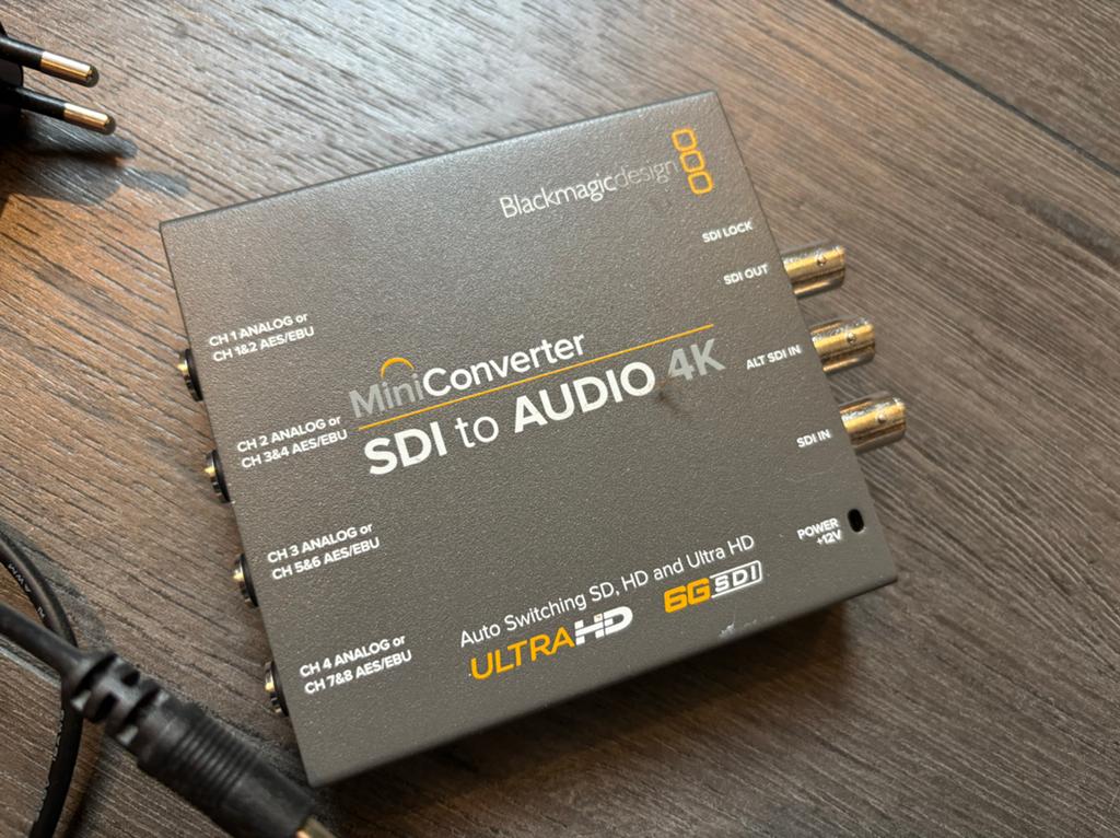 Blackmagic Mini Converter SDI naar Audio 4K, Ophalen of Verzenden, Zo goed als nieuw