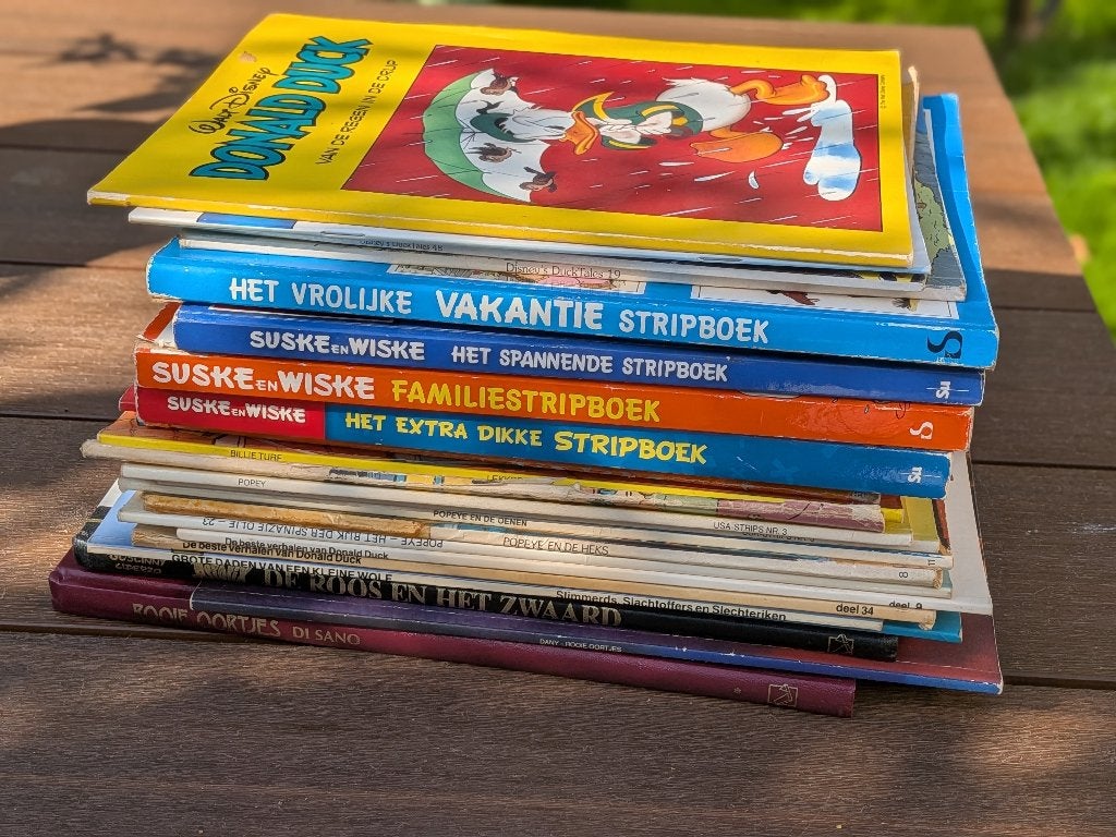 Stapel Stripboeken, Gelezen, Ophalen of Verzenden, Diversen, Meerdere stripboeken