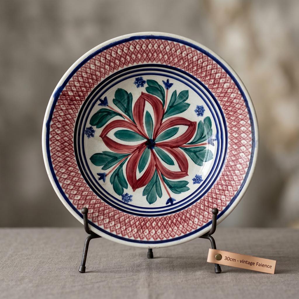 Boerenbont rijstschaal 30cm, decor 241A Societe Ceramique, Ophalen of Verzenden