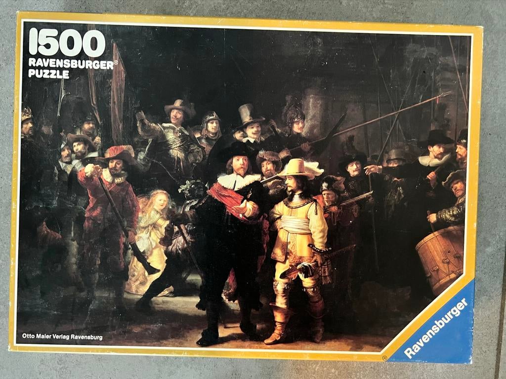 Ravensburger De Nachtwacht Puzzel 1500 stukjes, Ophalen, 500 t/m 1500 stukjes, Gebruikt, Legpuzzel