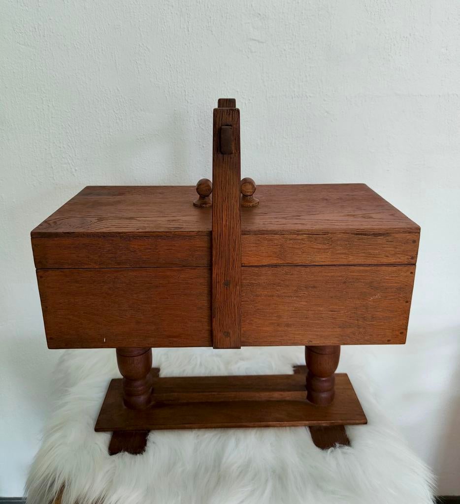 Vintage naaibox, Ophalen of Verzenden