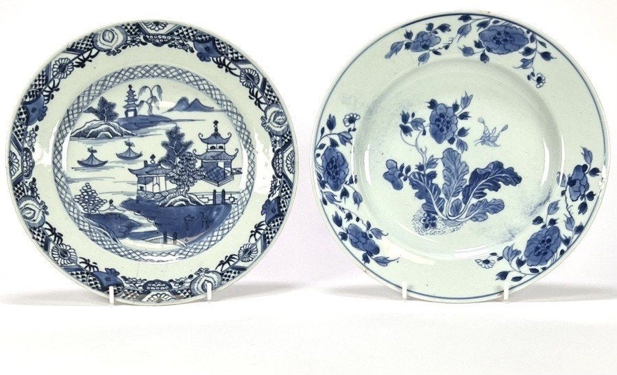 559. Porseleinen borden - China, 18e eeuw, Ophalen