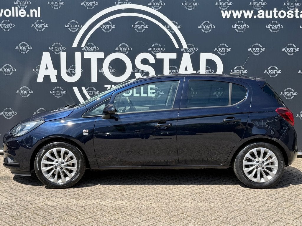 Opel Corsa 1.0 Turbo 120 Jaar Edition NL-Auto / NAP / APK /, Auto's, Stof, Blauw, 49 €/maand, Origineel Nederlands