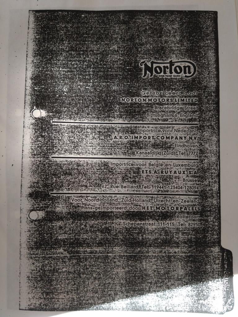 Norton werkplaatshandboek, Ophalen of Verzenden, Overige merken