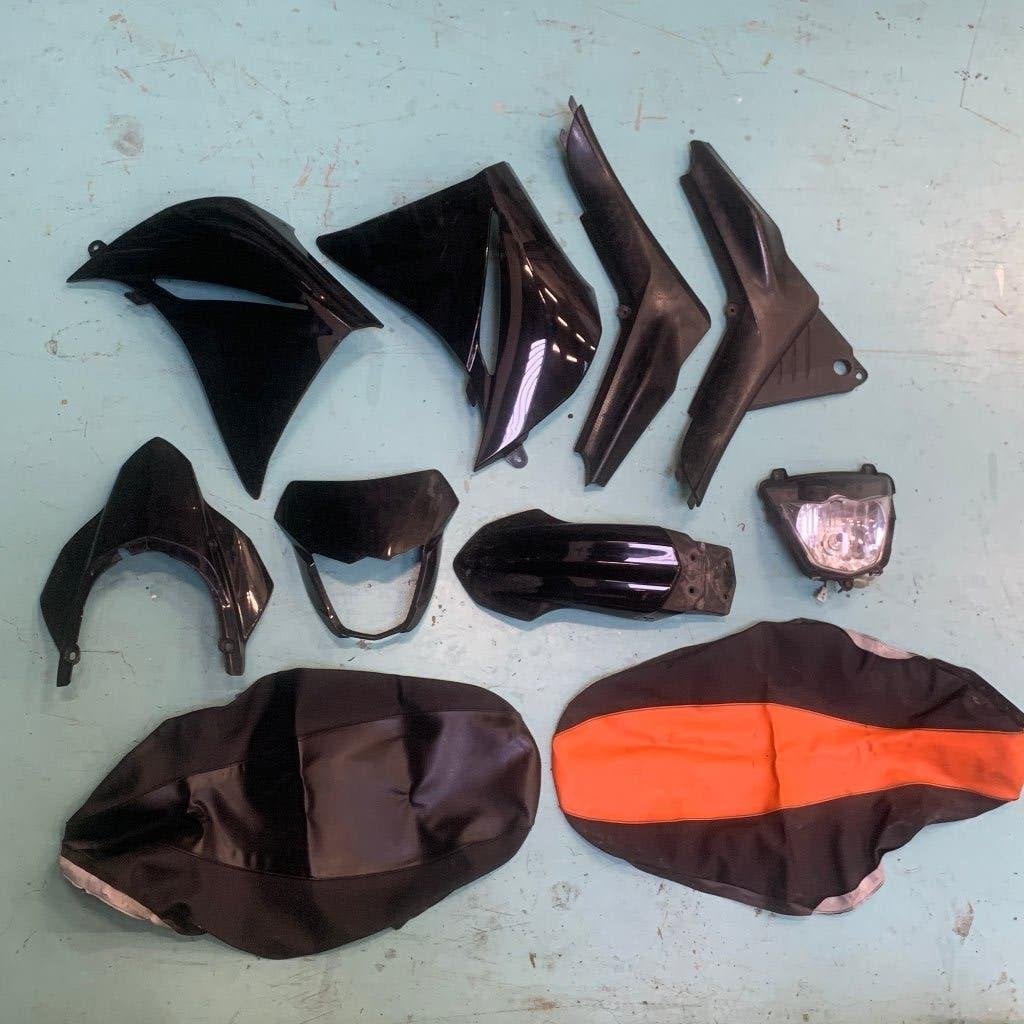 Yamaha XT660 Kappen koplamp XT660X XT660R zwart kap, Ophalen of Verzenden, Gebruikt