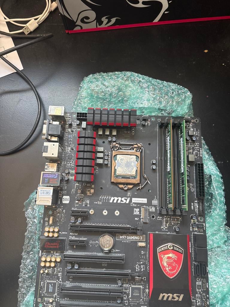 MSI H97 GAMING 3 Moederbord met Intel i5-4590 & 16GB RAM, Ophalen of Verzenden, Gebruikt, Intel, DDR3