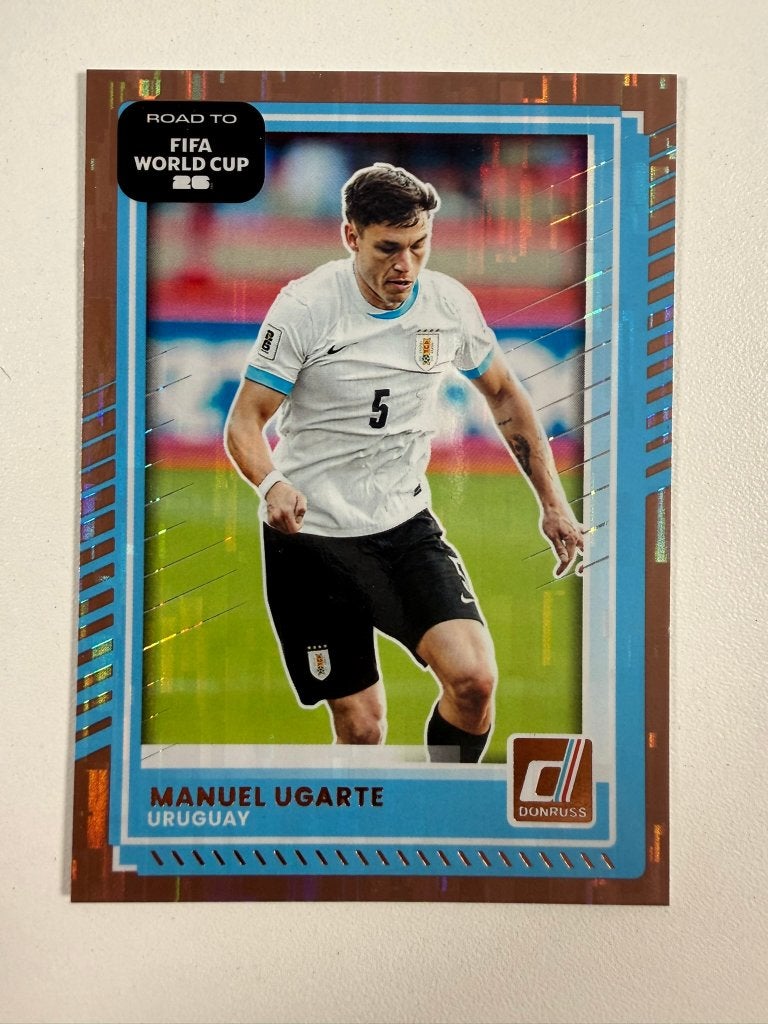 49 Manuel Ugarte Bronze Donruss Road to World Cup 26, Ophalen of Verzenden, Nieuw, Buitenlandse clubs, Poster, Plaatje of Sticker