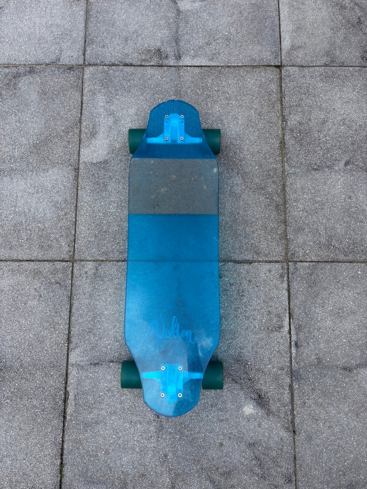 Blauw Longboard met Lichtgevende Wielen, Ophalen, Gebruikt, Skateboard, Longboard