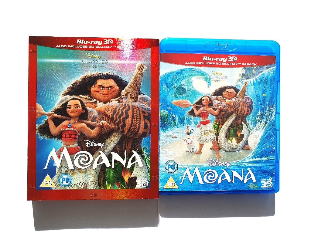 Vaiana / Moana 3D + 2D - Walt Disney (2 disc), Ophalen of Verzenden, Zo goed als nieuw, 3D Blu-ray, Tekenfilms en Animatie