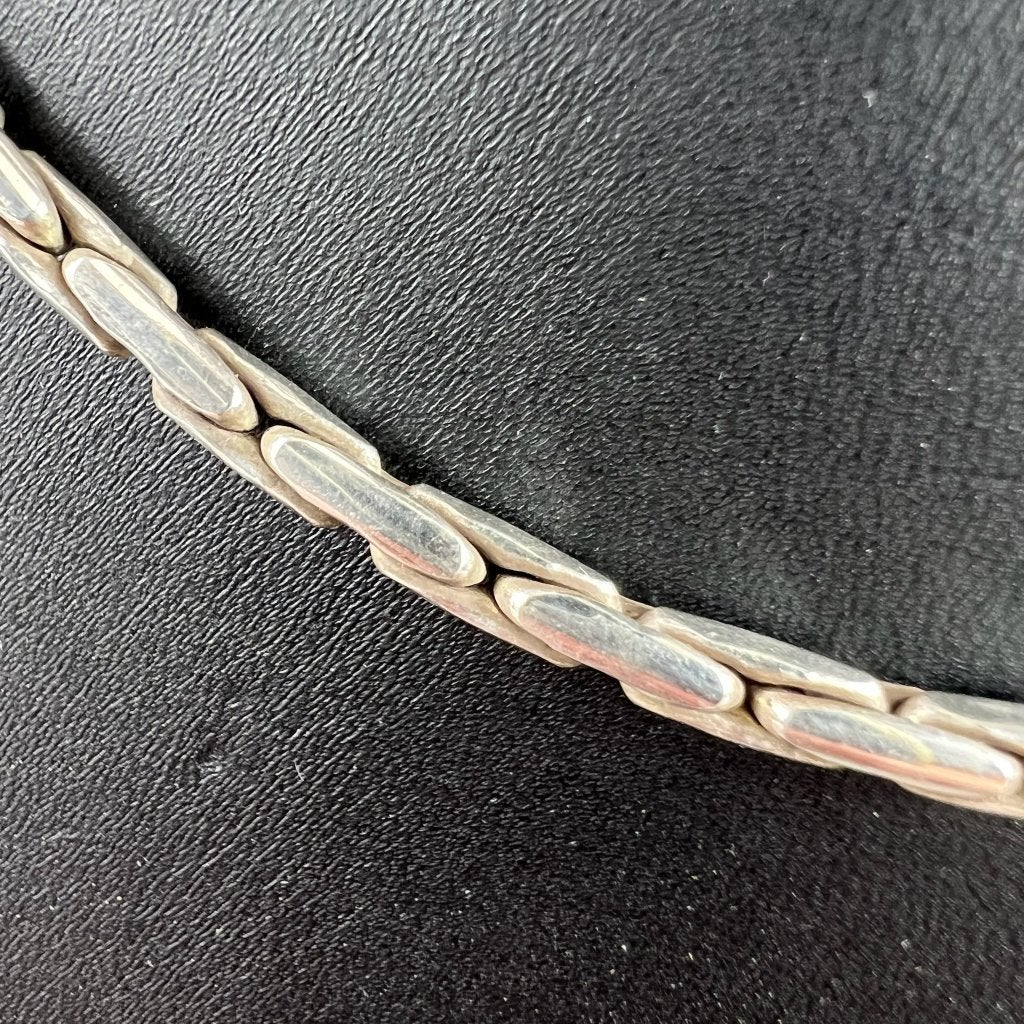 Zilveren Ketting | fantasieschakel massief | 30,82g | 413893, Ophalen of Verzenden, Goud, Goud